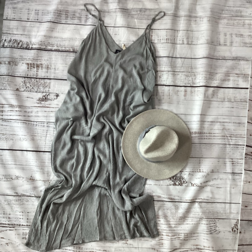 245. Elan Black & White Maxi Dress / Cover-Up EUC Size Large